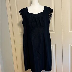 Dress Barn, women’s dress, size 14, dark blue, sleeveless